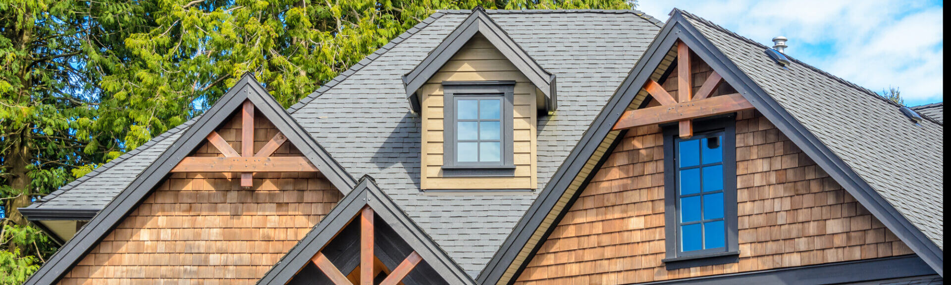 The Roof Of The House With Nice Window.